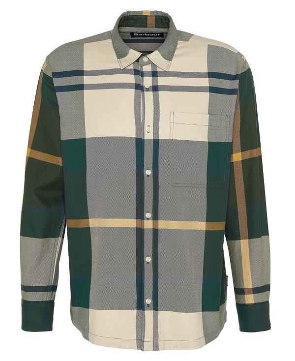 Barbour Renford Oversized Long-sleeved Tartan Shirt Flerfarvede | BABO87905