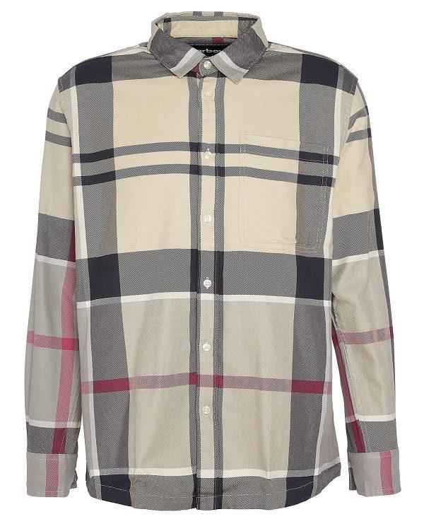 Barbour Renford Oversized Long-sleeved Tartan Shirt Flerfarvede | BABO87923