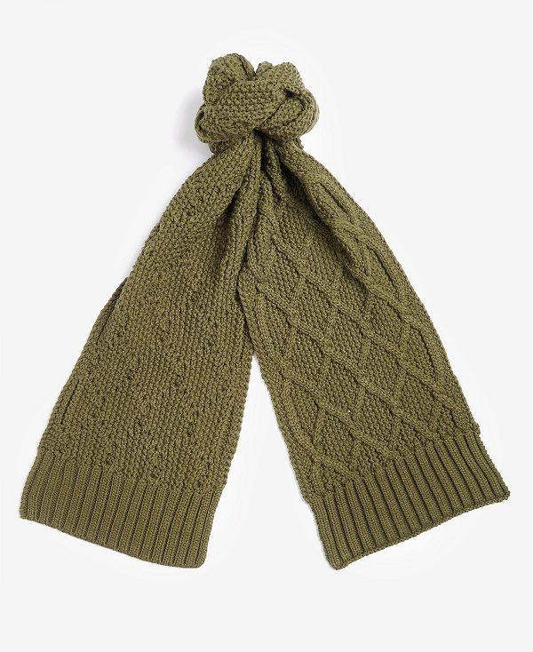 Barbour Ridley Beanie & Scarf Gift Set Olivengrøn | BABO90046