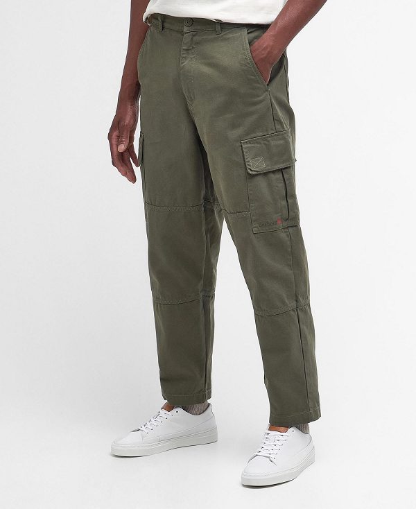 Barbour Robhill Cargo Trousers Olivengrøn | BABO88760