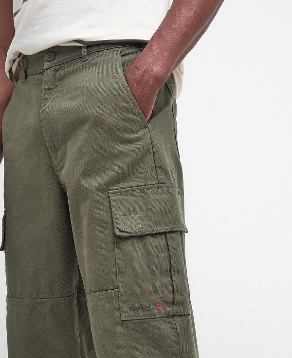 Barbour Robhill Cargo Trousers Olivengrøn | BABO88760