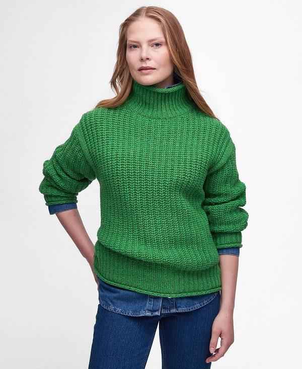 Barbour Rockcliffe Knitted Jumper Grøn | BABO89672