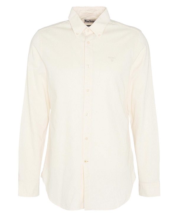 Barbour Romley Tailored Long-sleeved Shirt Hvide | BABO87876