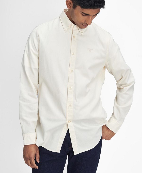 Barbour Romley Tailored Long-sleeved Shirt Hvide | BABO87876