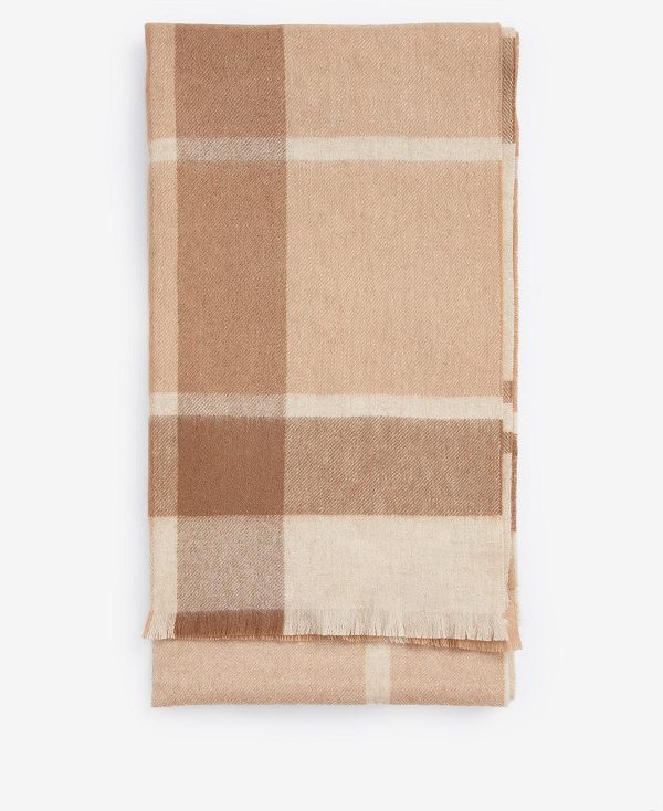 Barbour Rosefield Tartan Scarf Brune | BABO90082