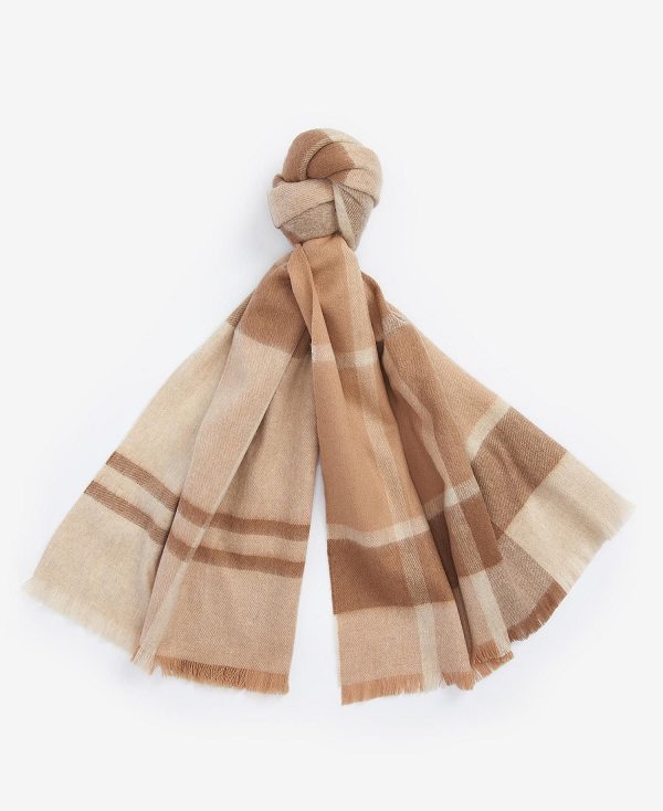 Barbour Rosefield Tartan Scarf Brune | BABO90082