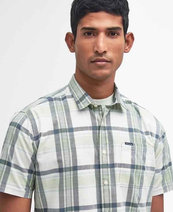 Barbour Rosewell Regular Short-sleeved Shirt Grøn | BABO87778