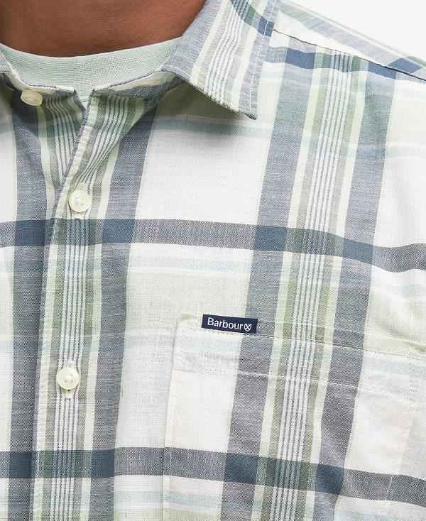 Barbour Rosewell Regular Short-sleeved Shirt Grøn | BABO87778