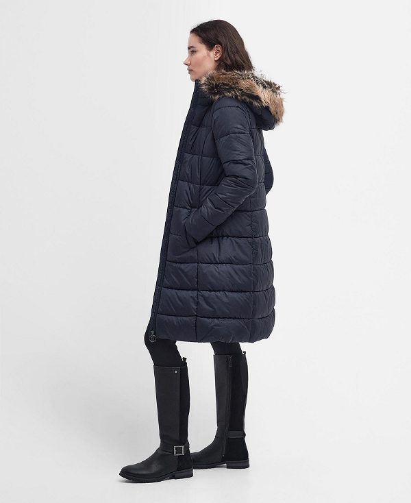 Barbour Rosoman Quilted Jacket Mørkeblå | BABO89321