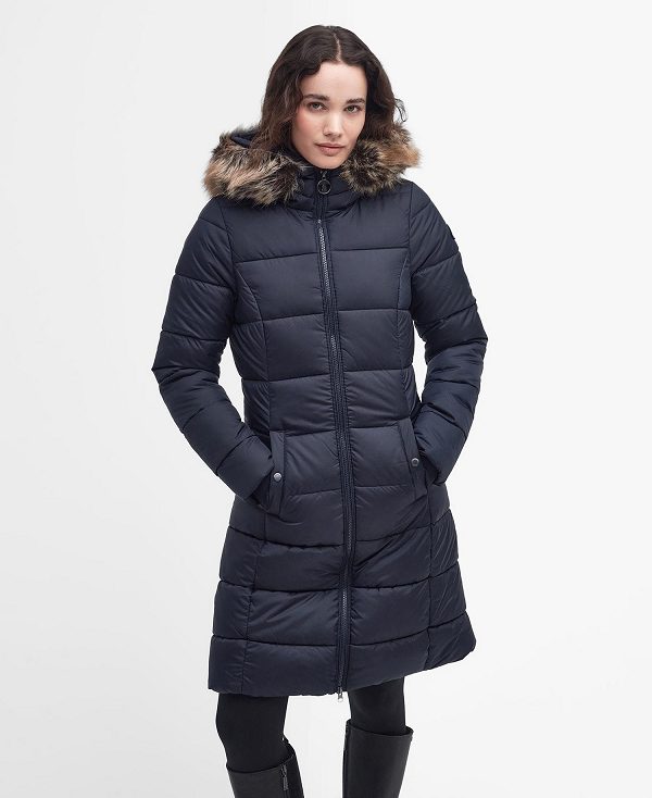 Barbour Rosoman Quilted Jacket Mørkeblå | BABO89321