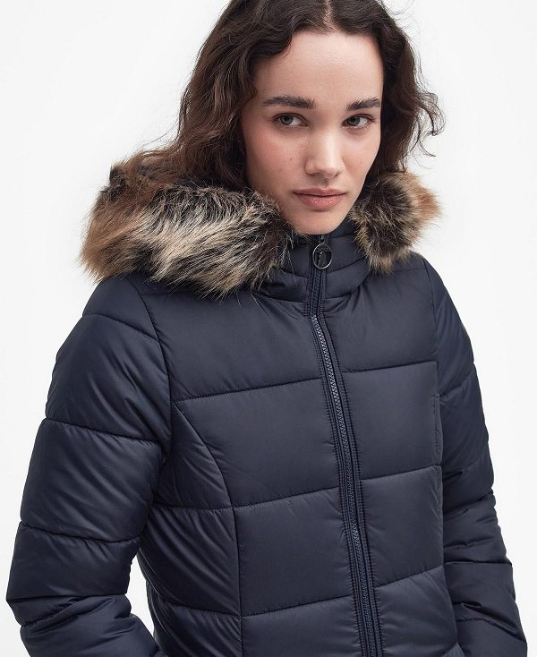 Barbour Rosoman Quilted Jacket Mørkeblå | BABO89321