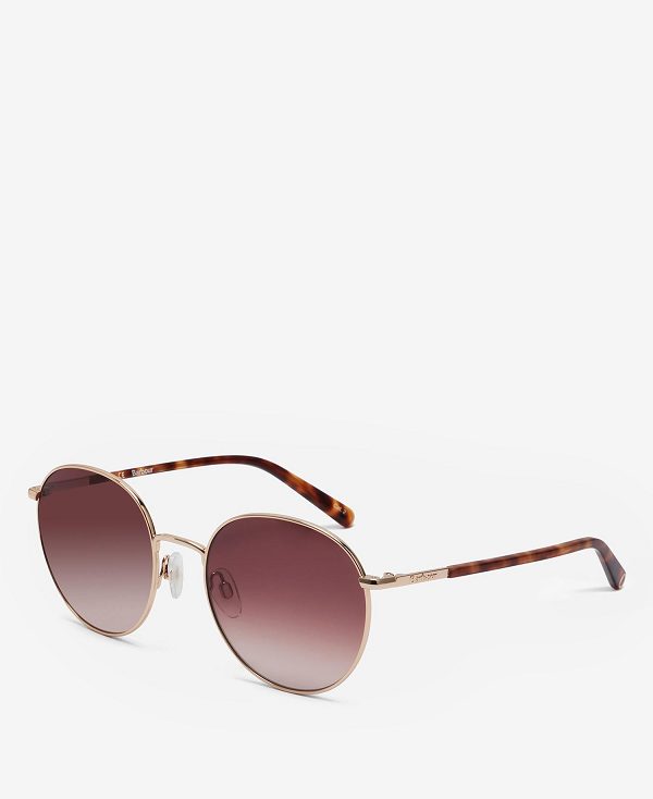 Barbour Round Sunglasses Guld | BABO90125