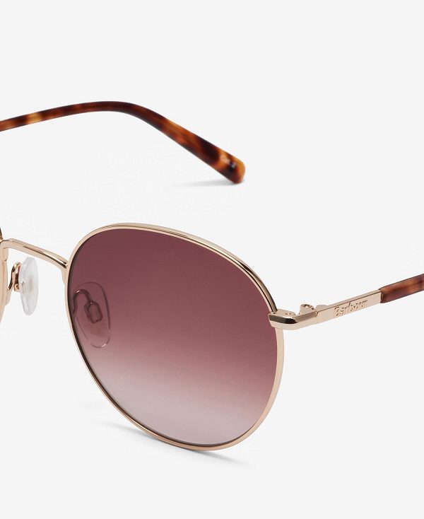 Barbour Round Sunglasses Guld | BABO90125