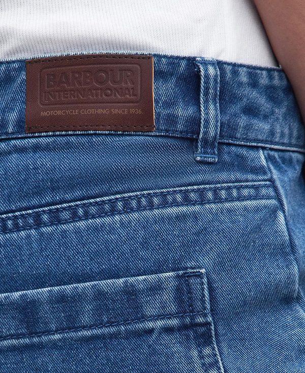 Barbour Rouse Cargo Jeans Lyseblå | BABO89833