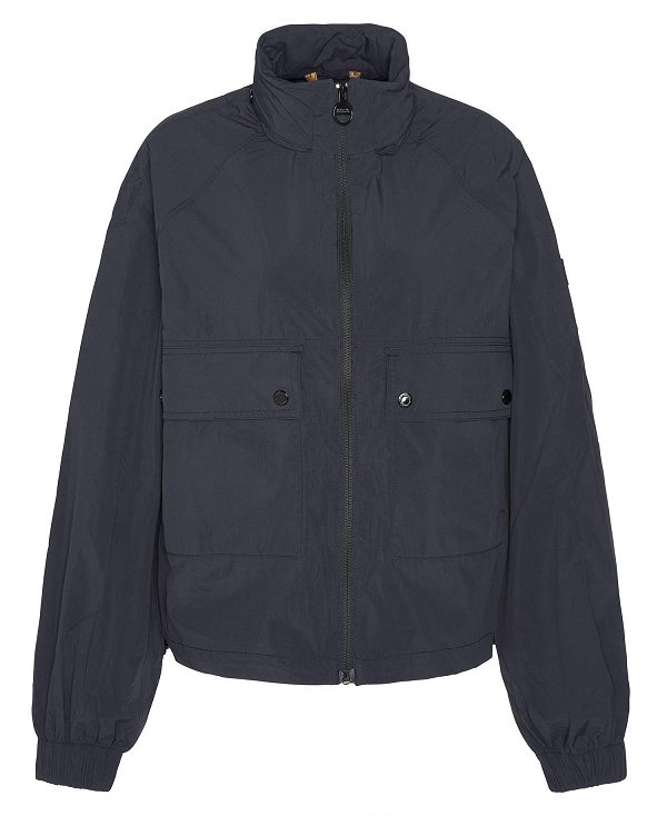 Barbour Rouse Showerproof Bomber Jacket Mørkeblå | BABO89399