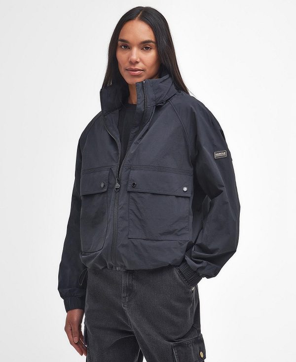 Barbour Rouse Showerproof Bomber Jacket Mørkeblå | BABO89399