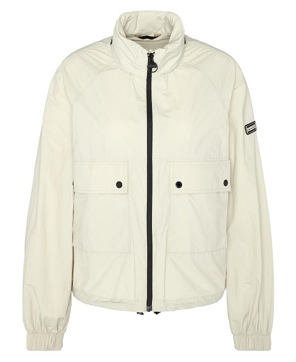 Barbour Rouse Showerproof Bomber Jacket Beige | BABO89410