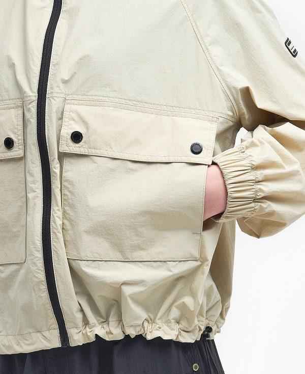 Barbour Rouse Showerproof Bomber Jacket Beige | BABO89410