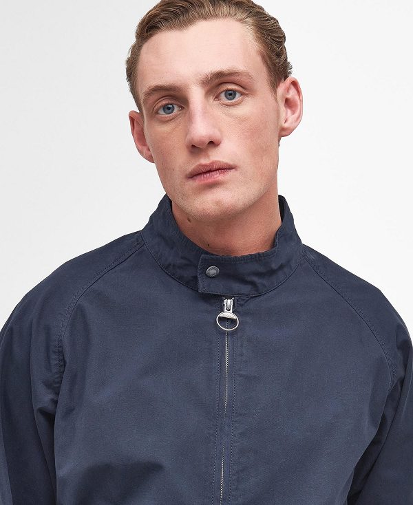 Barbour Royston Cotton Harrington Jacket Mørkeblå | BABO87484