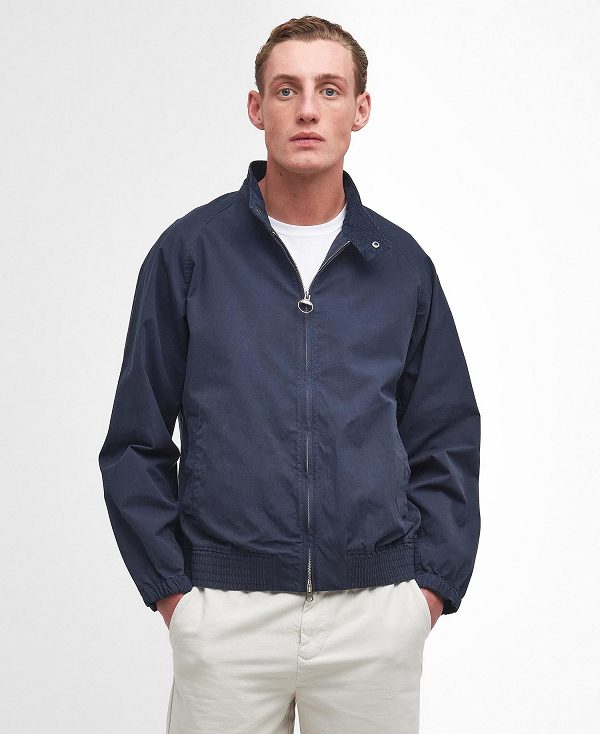 Barbour Royston Cotton Harrington Jacket Mørkeblå | BABO87484