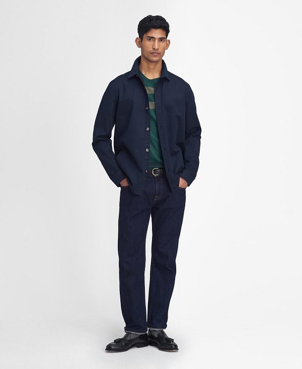 Barbour Ruxton Tailored Overshirt Mørkeblå | BABO87999