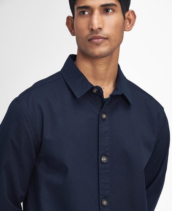 Barbour Ruxton Tailored Overshirt Mørkeblå | BABO87999