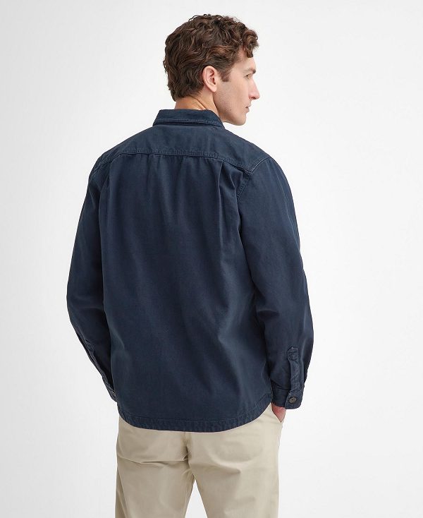 Barbour Saintwell Overshirt Mørkeblå | BABO88004