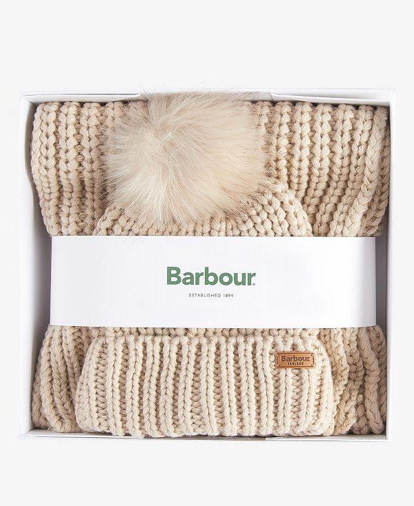 Barbour Saltburn Beanie & Scarf Gift Set Sort | BABO90032