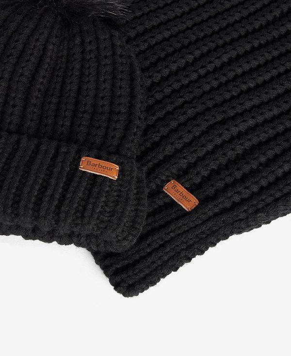 Barbour Saltburn Beanie & Scarf Gift Set Sort | BABO90040