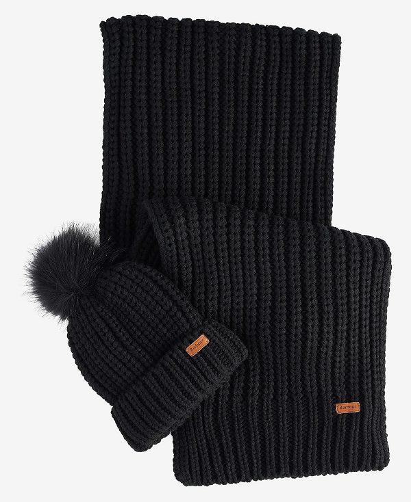 Barbour Saltburn Beanie & Scarf Gift Set Sort | BABO90040