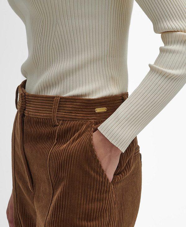 Barbour Samara Straight-leg Trousers Brune | BABO89851