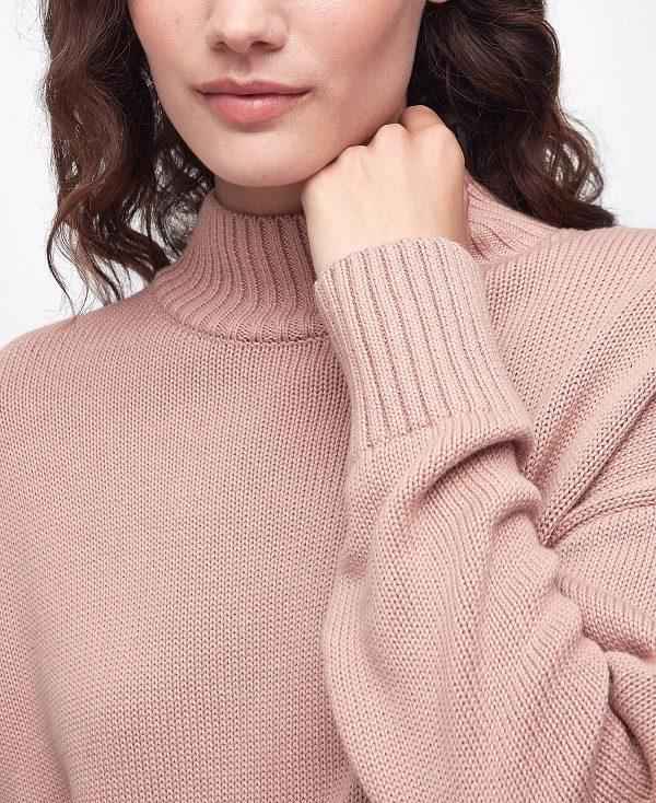 Barbour Sandy Knitted Jumper Lyserød | BABO89666