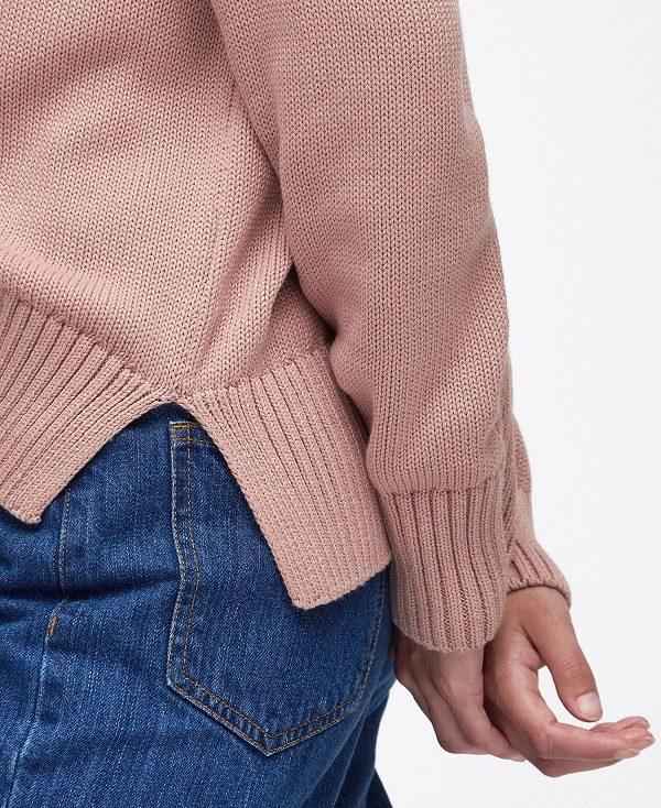 Barbour Sandy Knitted Jumper Lyserød | BABO89666