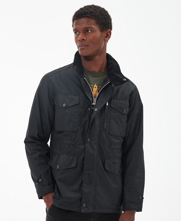 Barbour Sapper Wax Jacket Sort | BABO87163