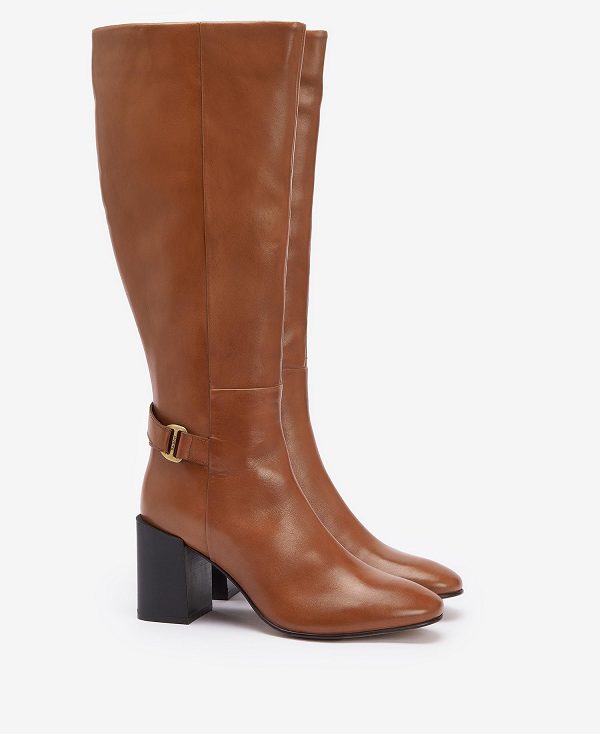 Barbour Saskia Knee-high Boots Brune | BABO89880