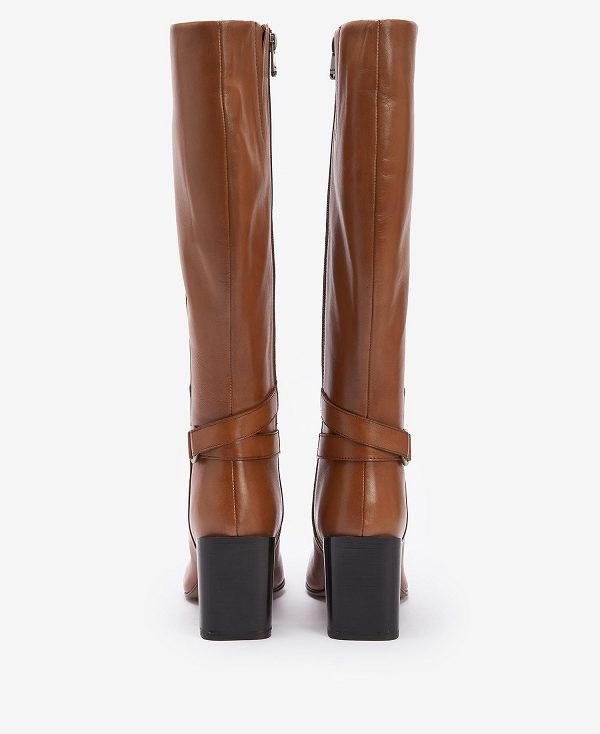 Barbour Saskia Knee-high Boots Brune | BABO89880