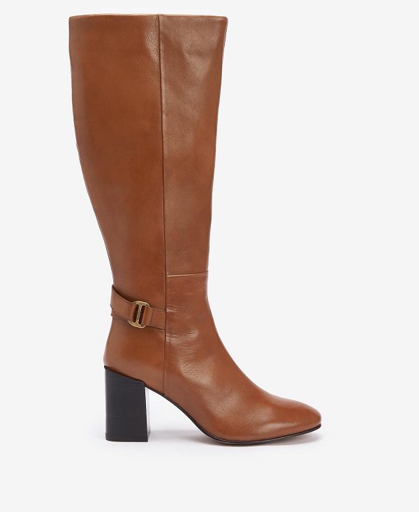 Barbour Saskia Knee-high Boots Brune | BABO89880