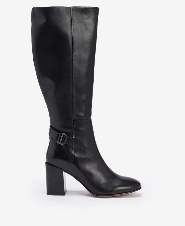 Barbour Saskia Knee-high Boots Sort | BABO89866