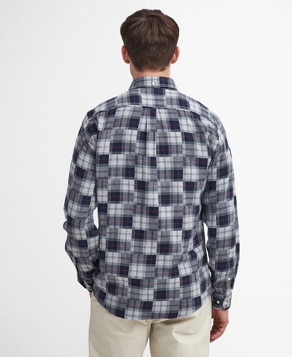 Barbour Sault Tailored Long-sleeved Shirt Blå | BABO87941