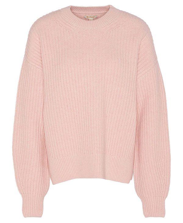 Barbour Scarlett Crew Neck Jumper Lyserød | BABO89766