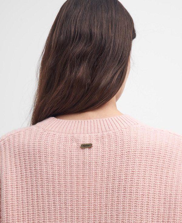 Barbour Scarlett Crew Neck Jumper Lyserød | BABO89766