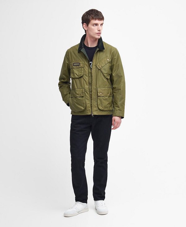 Barbour Sefton Waxed Jacket Olivengrøn | BABO87192