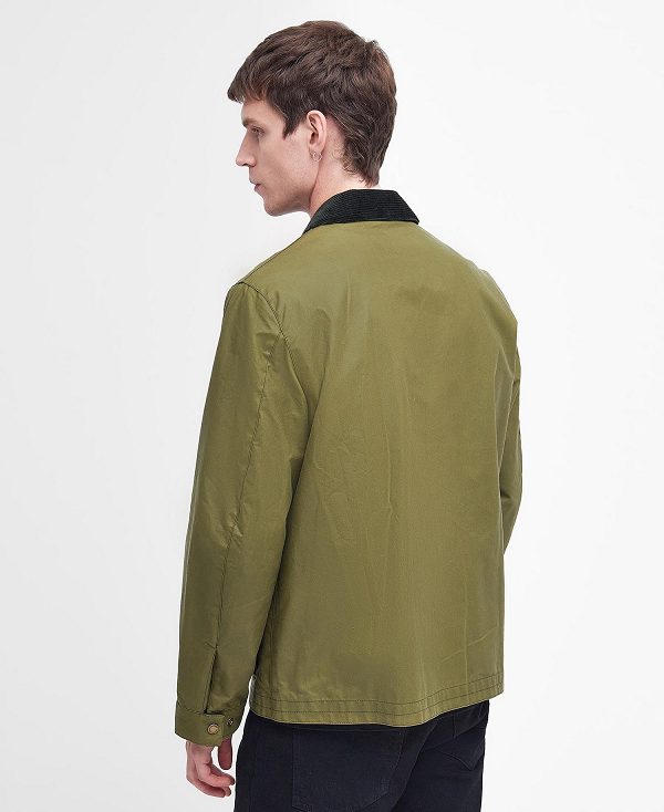 Barbour Sefton Waxed Jacket Olivengrøn | BABO87192