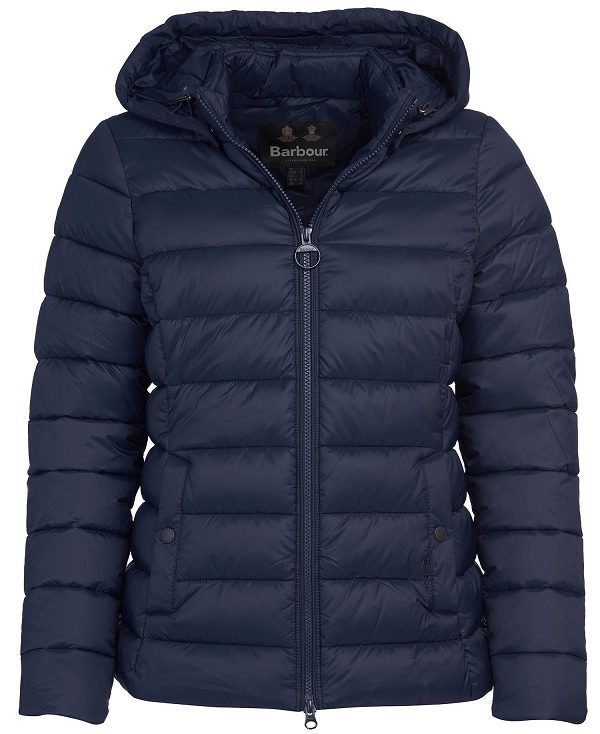 Barbour Shaw Quilted Jacket Mørkeblå | BABO89328