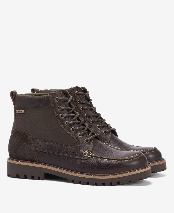 Barbour Sheene Moc Toe Derby Boots Brune | BABO88864