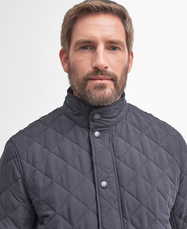 Barbour Shoveler Quilted Jacket Mørkeblå | BABO87302