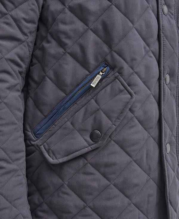 Barbour Shoveler Quilted Jacket Mørkeblå | BABO87302