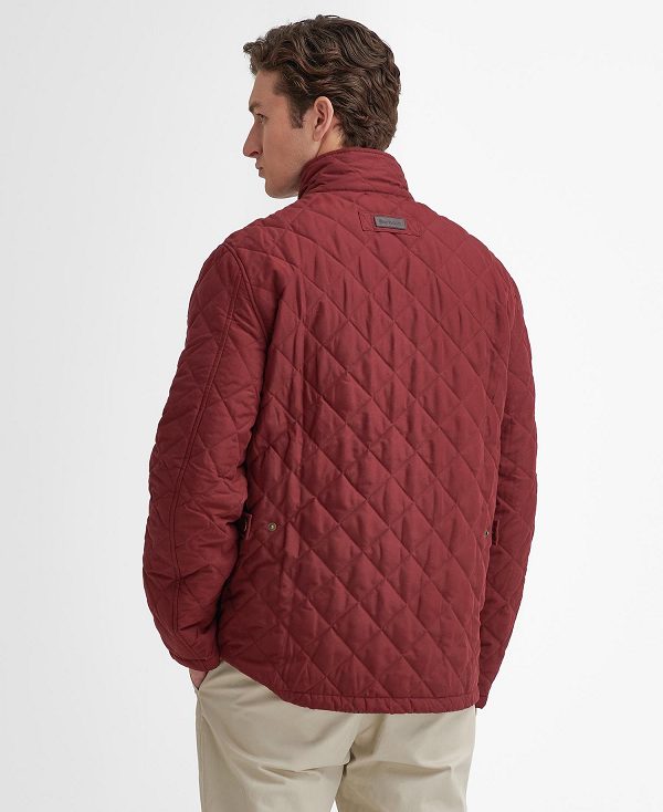 Barbour Shoveler Quilted Jacket Rød | BABO87372