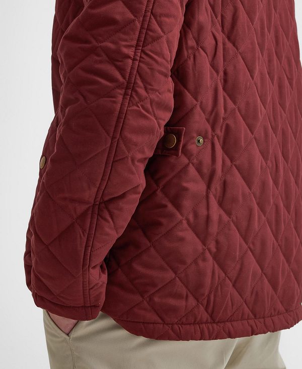 Barbour Shoveler Quilted Jacket Rød | BABO87372