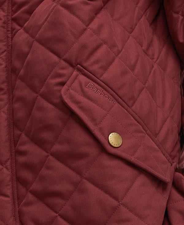 Barbour Shoveler Quilted Jacket Rød | BABO87372